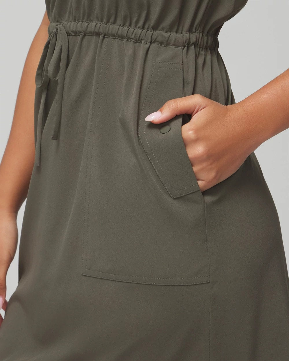 Tank Cargo Dress - DARK GRAY OLIVE | Soma Women