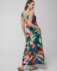 Tiered Maxi Bra Dress - VACAY VIBES NIGHTFALL NVY | Soma Women
