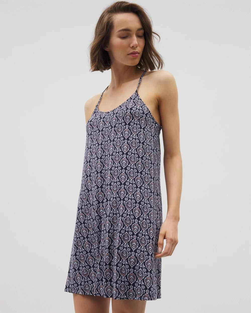 Strappy Sleepshirt - PLENTIFUL PIECES NAVY | Soma Women