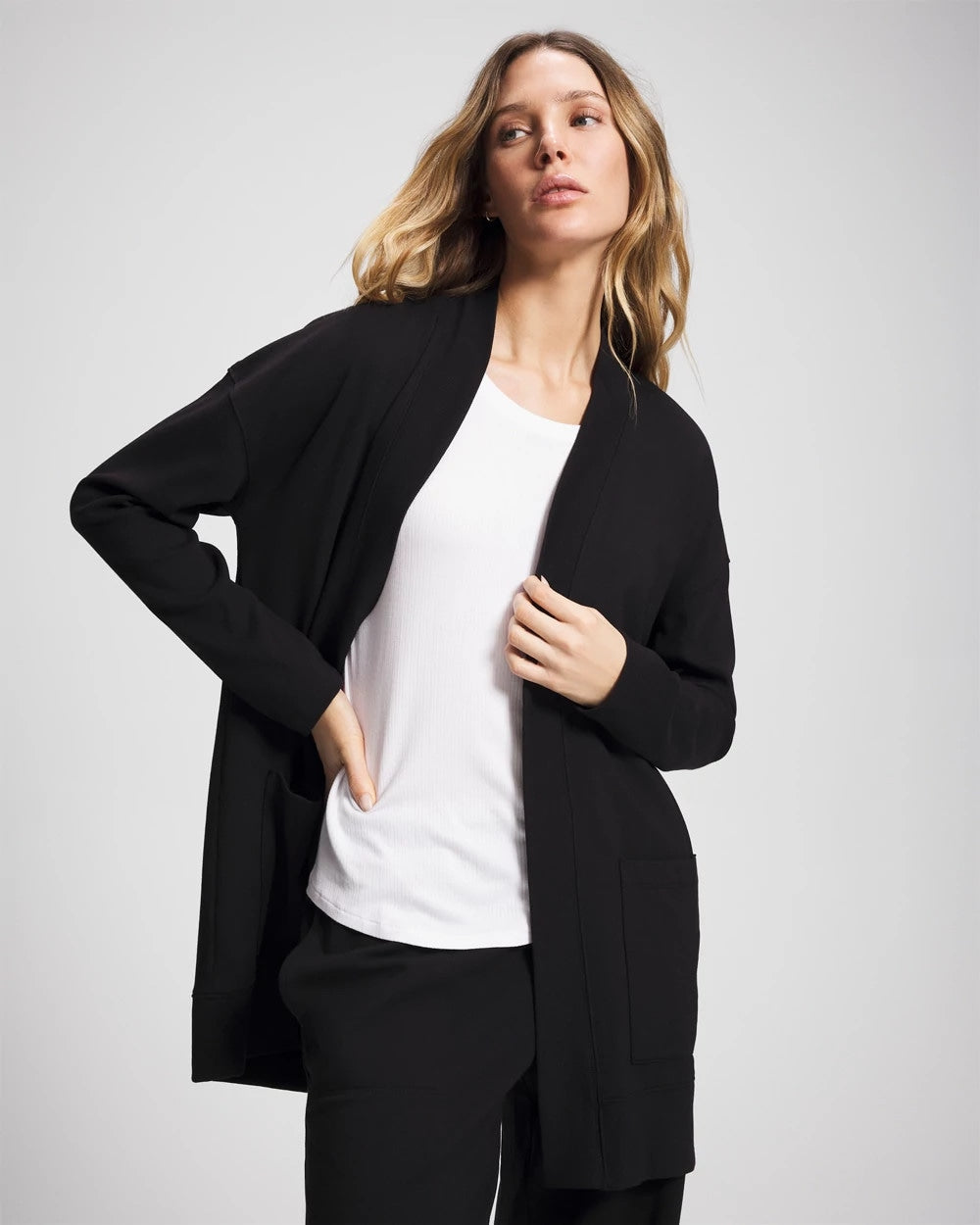 Essential Terry Wrap - BLACK | Soma Women