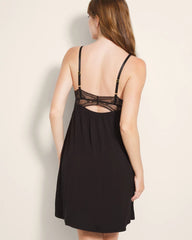 Soft Support Lace Chemise - BLACK | Soma Women