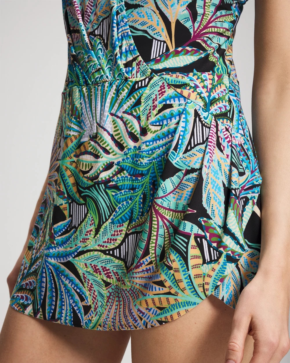 Bleu Rod Cloud Forest Swim Dress - BLACK MULTI | Soma Women