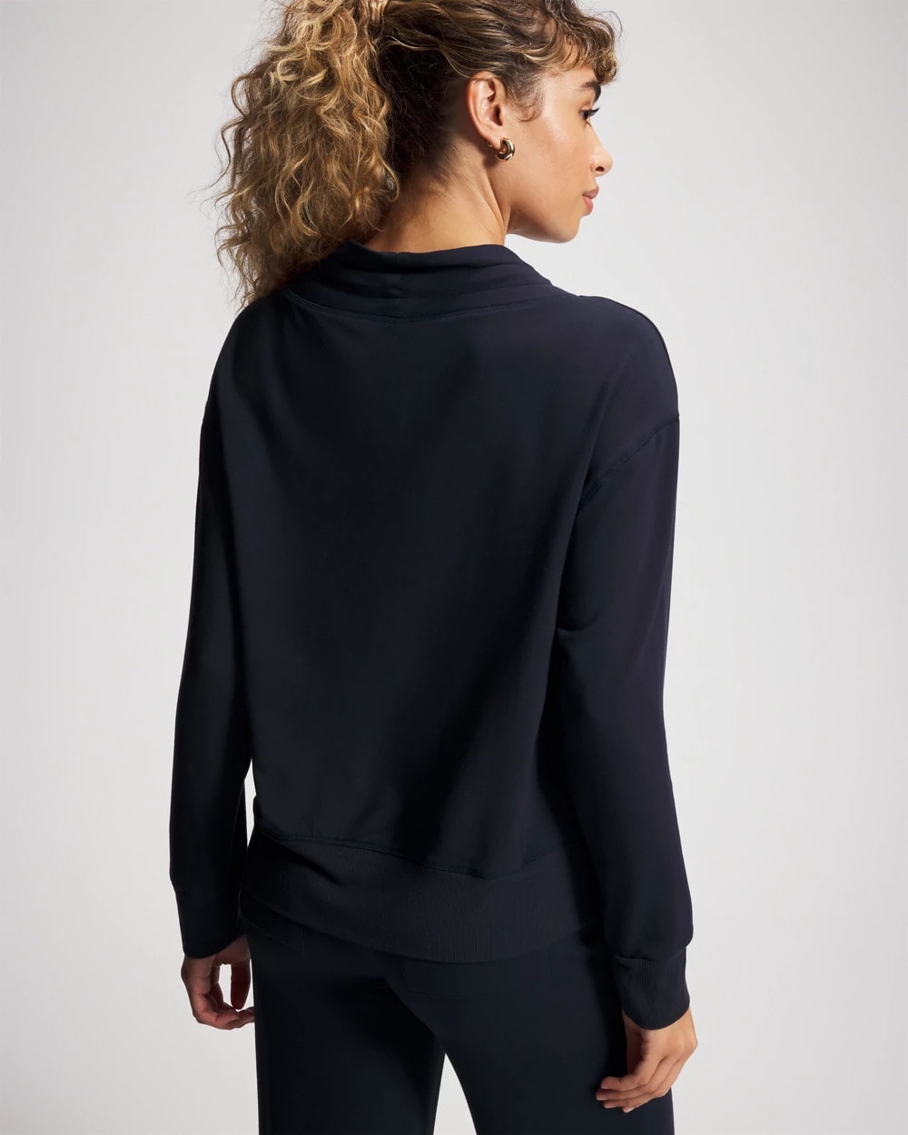 Ultrasoft Fleece Relaxed Funnel Neck Sweatshirt - MIDNIGHT SKIES | Soma Women