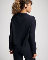 Ultrasoft Fleece Relaxed Funnel Neck Sweatshirt - MIDNIGHT SKIES | Soma Women