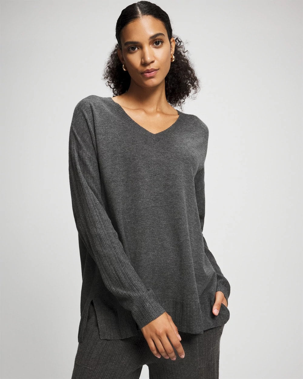 Premier Knit Sweater - HEATHER QUARTZ | Soma Women