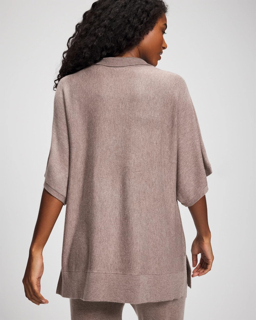 Premier Knit Sweater Collared Top - HEATHER FAWN | Soma Women