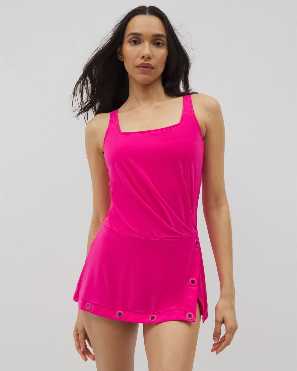 Beyond Control Grommets Swim Dress - DRAGON FRUIT | Soma Women