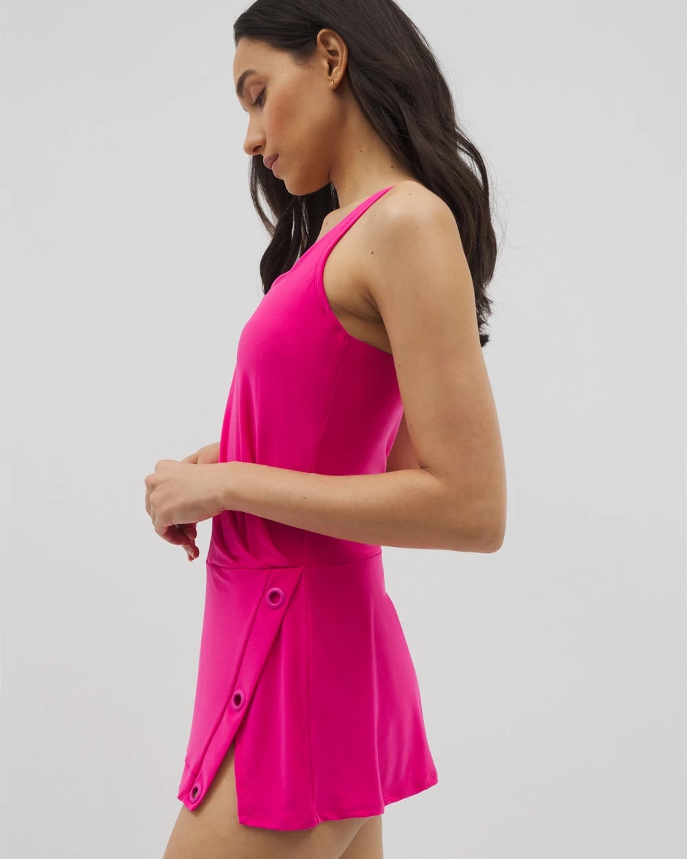 Beyond Control Grommets Swim Dress - DRAGON FRUIT | Soma Women