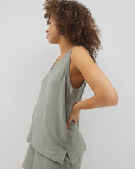 Crinkle Knit Tank Top - RESTORATION GREEN | Soma Women