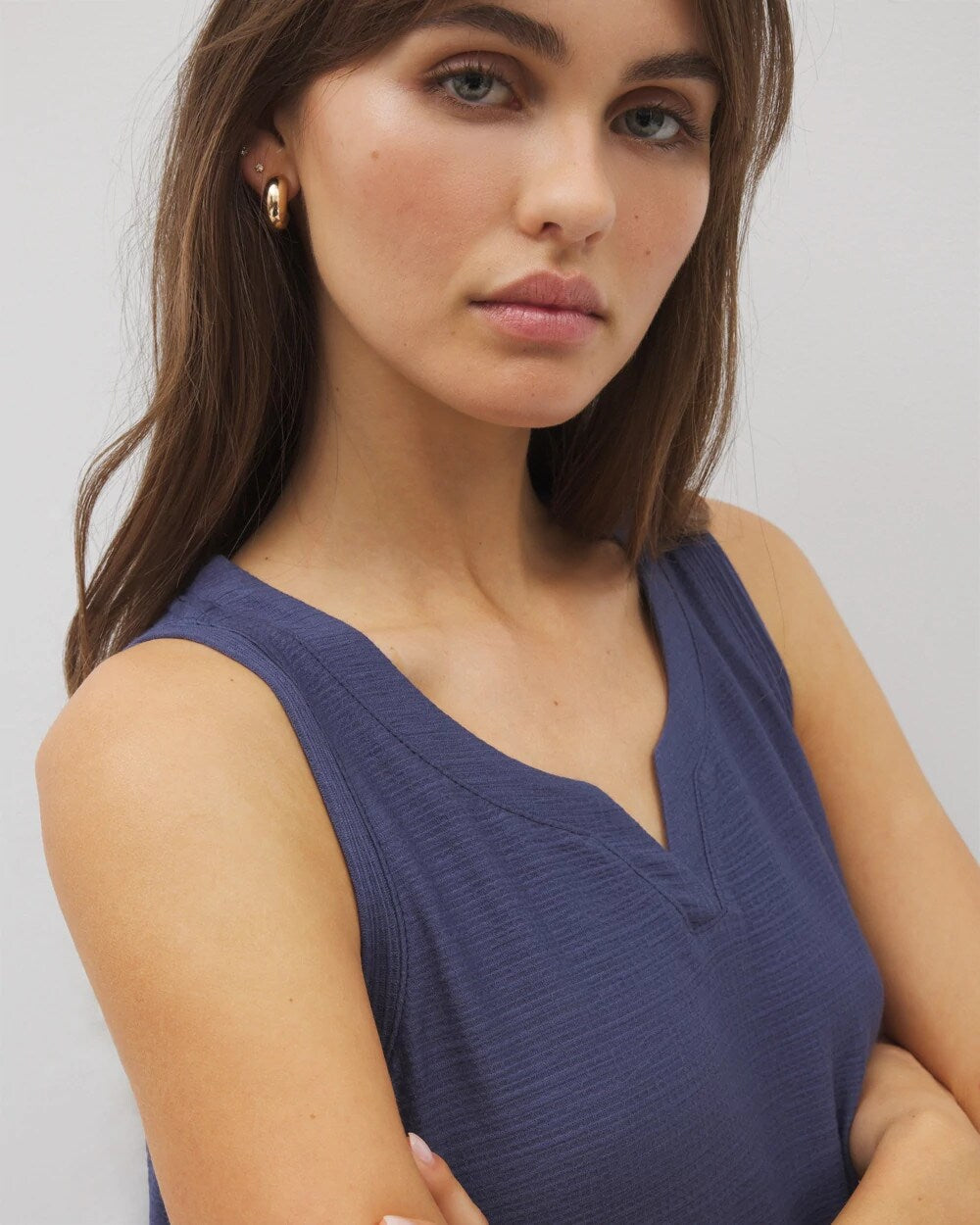 Crinkle Knit Tank Top - LUNAR TIDE | Soma Women