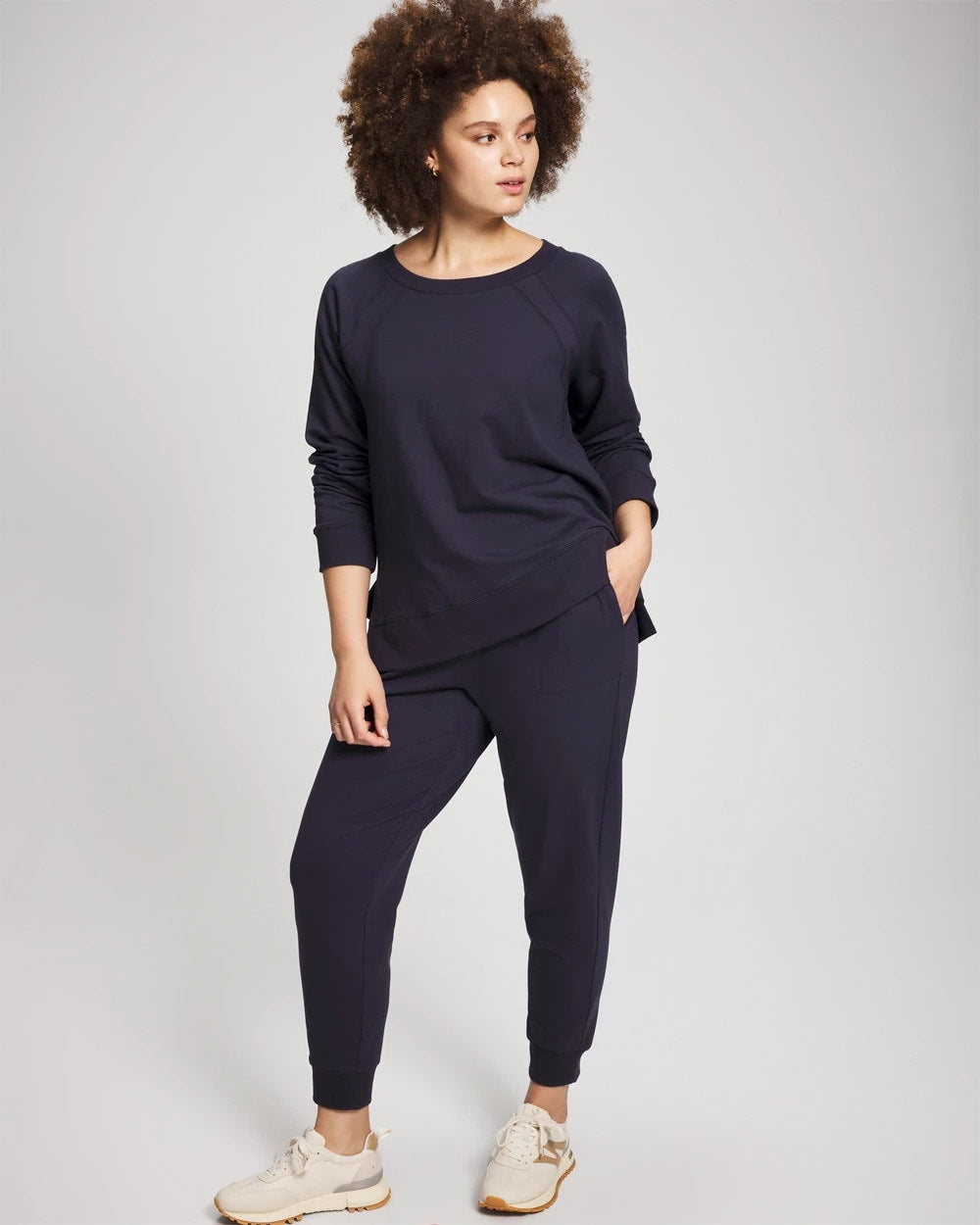 Essential Terry Crewneck Sweatshirt - DEEP INDIGO | Soma Women