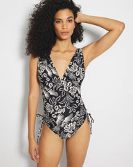 V-Neck One-Piece - FLY BY NIGHT MINI BLACK | Soma Women