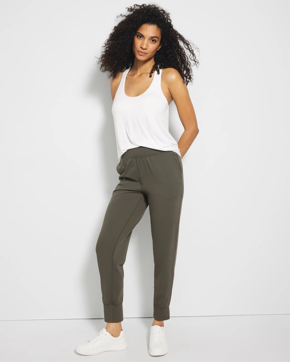 24/7 High-Waist Joggers - DARK GRAY OLIVE | Soma Women