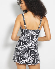 Sharp Observation Swim Dress - BLACK/WHITE | Soma Women