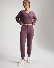 Ultrasoft Fleece Joggers - PURPLE FLINT | Soma Women