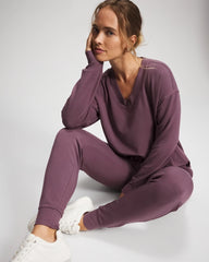 Ultrasoft Fleece Joggers - PURPLE FLINT | Soma Women