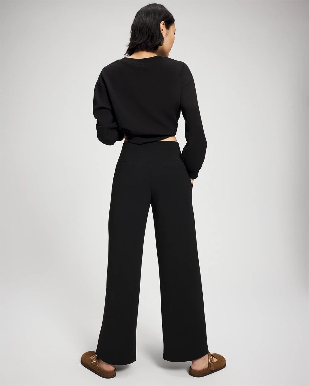 Modern Modal Straight Leg Pant - BLACK | Soma Women
