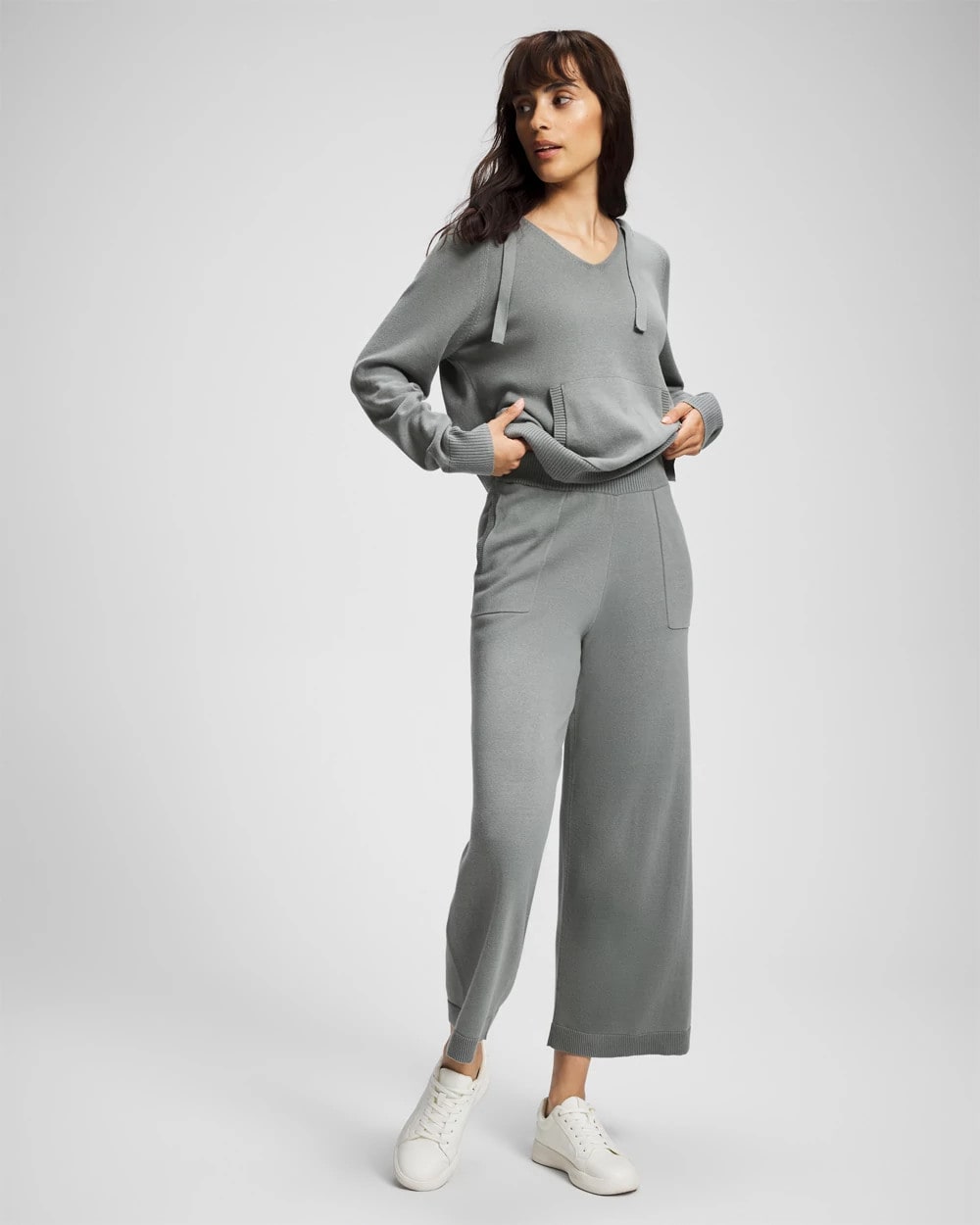 Cotton Sweater Crop Pant - SEDONA SAGE | Soma Women