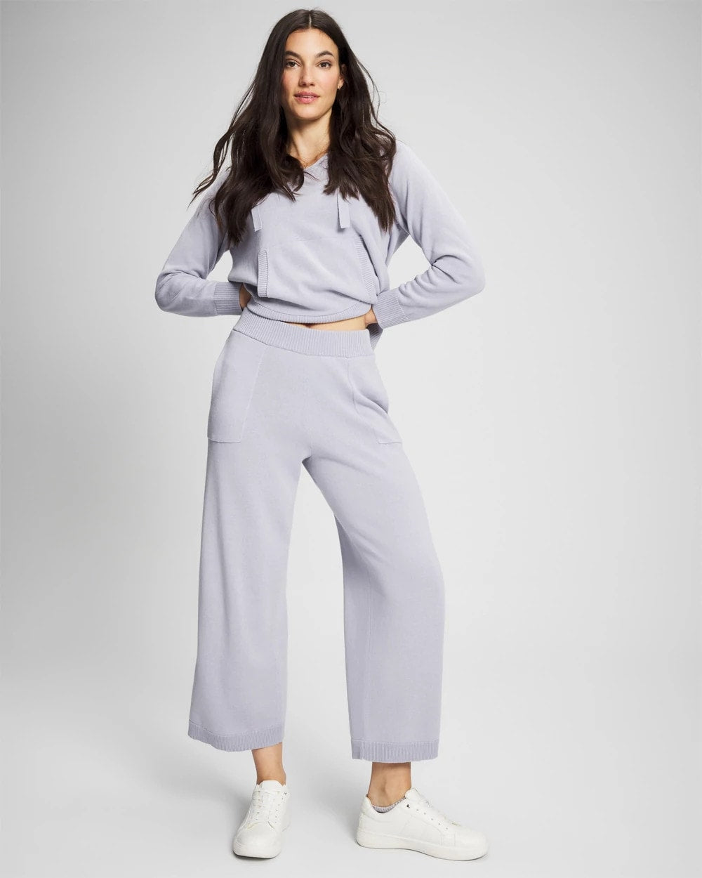Cotton Sweater Crop Pant - MOONSTONE | Soma Women