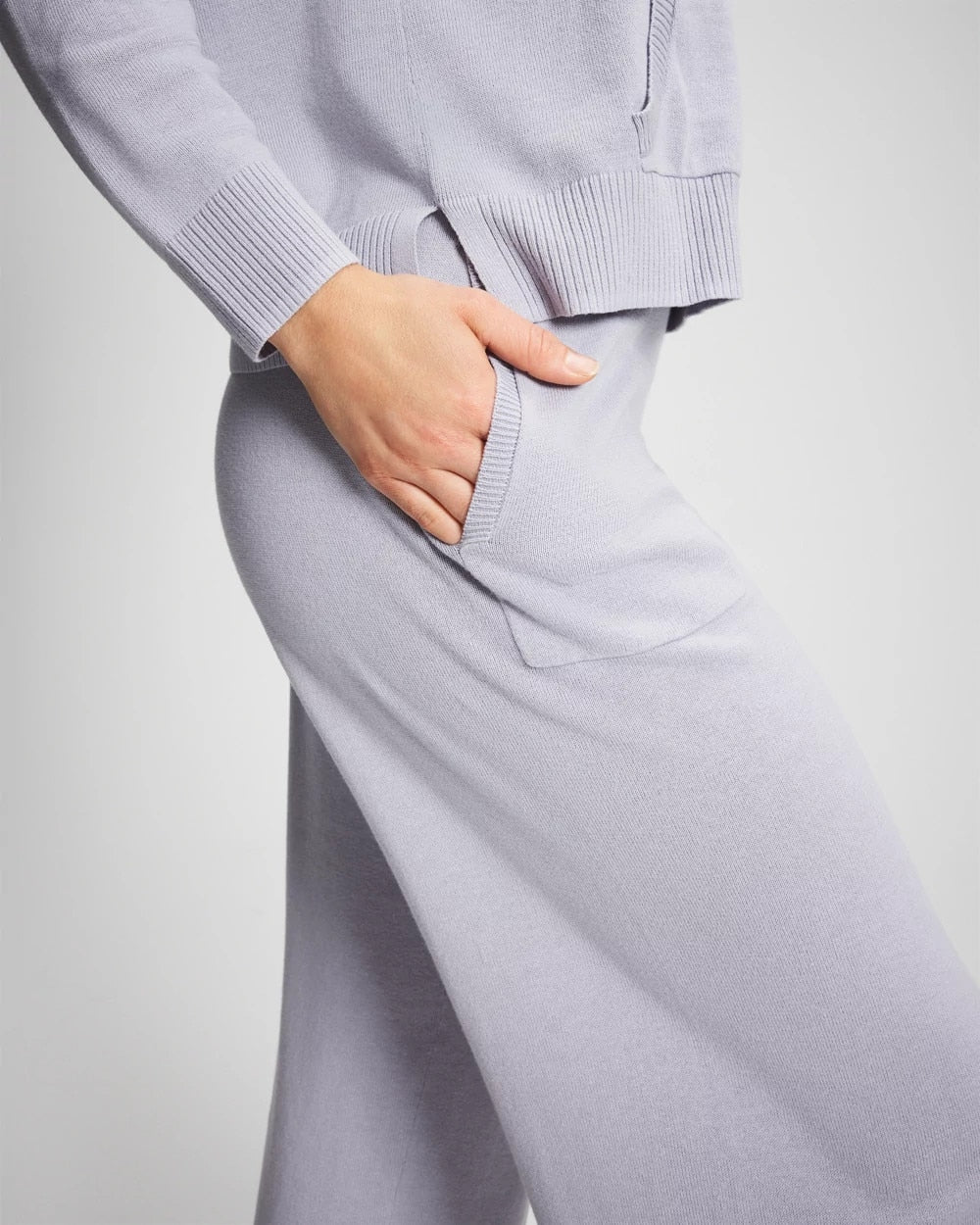 Cotton Sweater Crop Pant - MOONSTONE | Soma Women