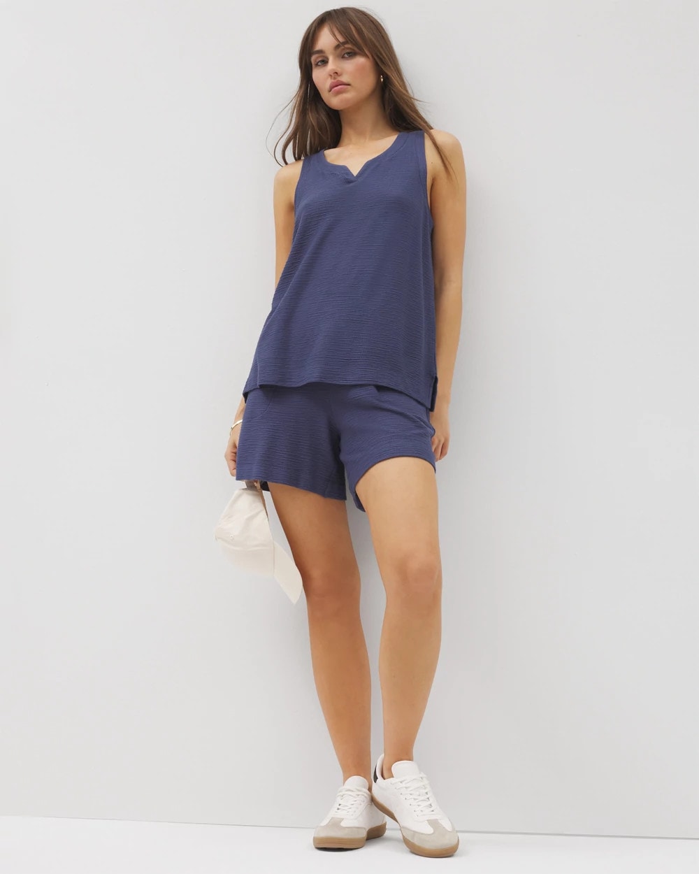 Crinkle Knit 5 Inch Short - LUNAR TIDE | Soma Women
