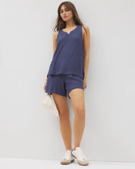Crinkle Knit 5 Inch Short - LUNAR TIDE | Soma Women