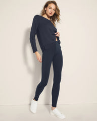 High-Rise Fleece Legging - POLAR NIGHT | Soma Women