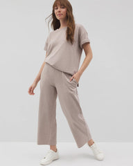 Wide Leg Crop Pant - HEATHER MINK | Soma Women