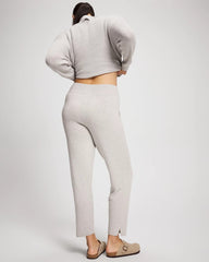 Premier Knit Straight Leg Ankle Pant - HEATHER STONE | Soma Women