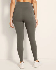 High-Waist Pocket Leggings - DARK GRAY OLIVE | Soma Women