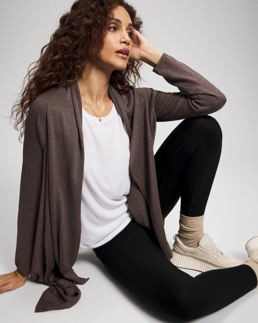 Sweater Travel Wrap - HEATHER COCOA | Soma Women