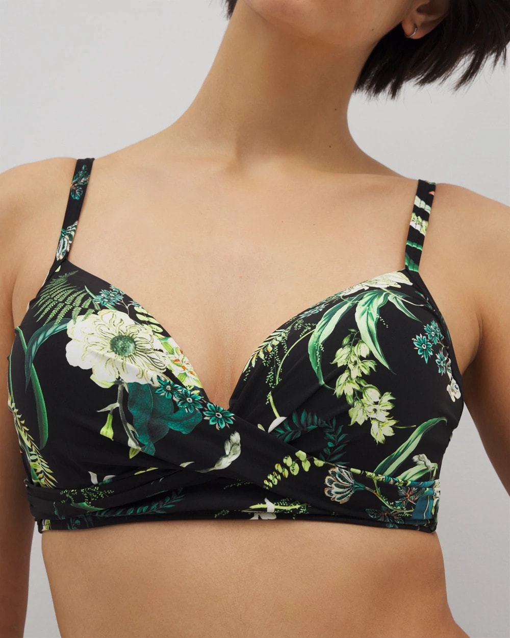 Twist Bikini Top - TROPICAL TWIST BLACK | Soma Women