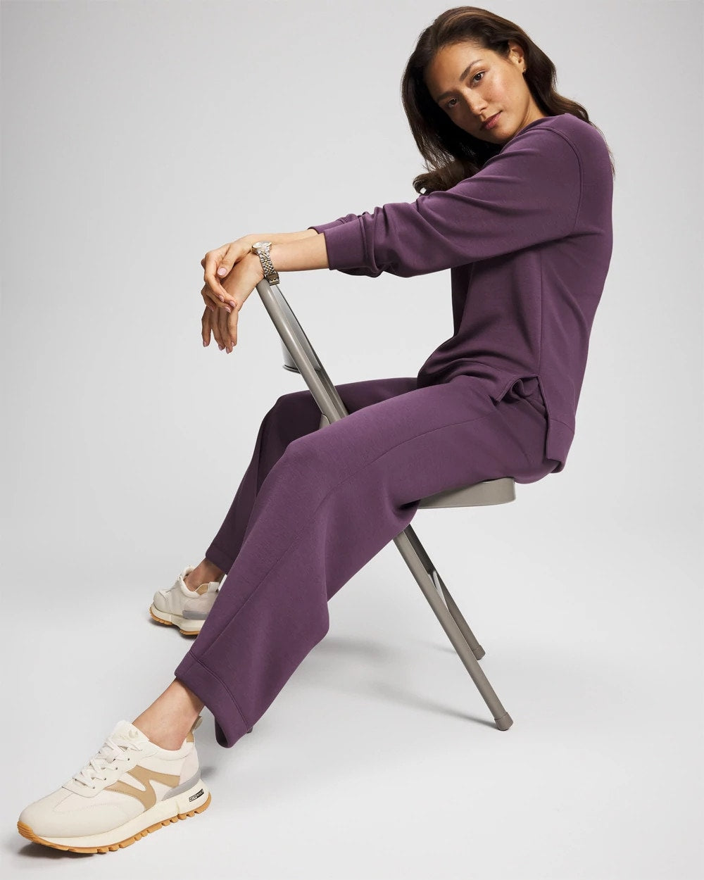 Modern Modal Crewneck Sweatshirt - PLUM PERFECT | Soma Women