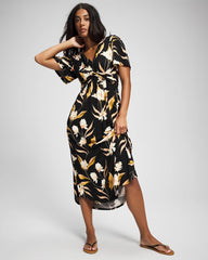 Pamilla Midi Bra Dress - MYSTIC BLOOMS DRAMA BLACK | Soma Women