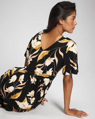 Pamilla Midi Bra Dress - MYSTIC BLOOMS DRAMA BLACK | Soma Women