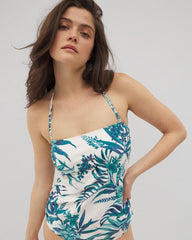 Bandeau Tankini Top - PALM PERFECT COCONUT | Soma Women