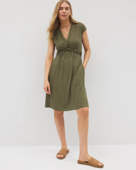 Twist Short Bra Dress - OLIVE NIGHT | Soma Women