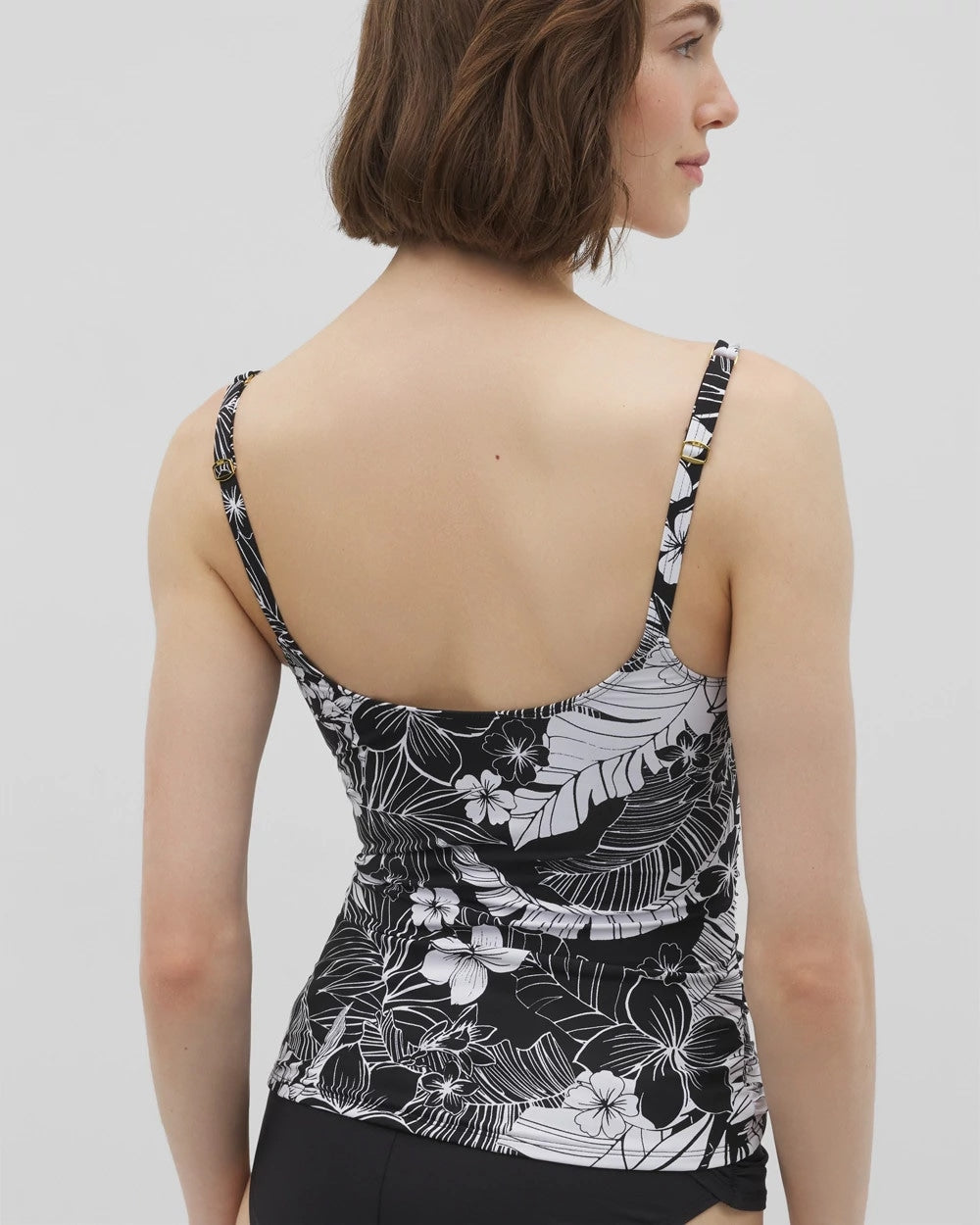 Scoop Neck Tankini - BLACK | Soma Women