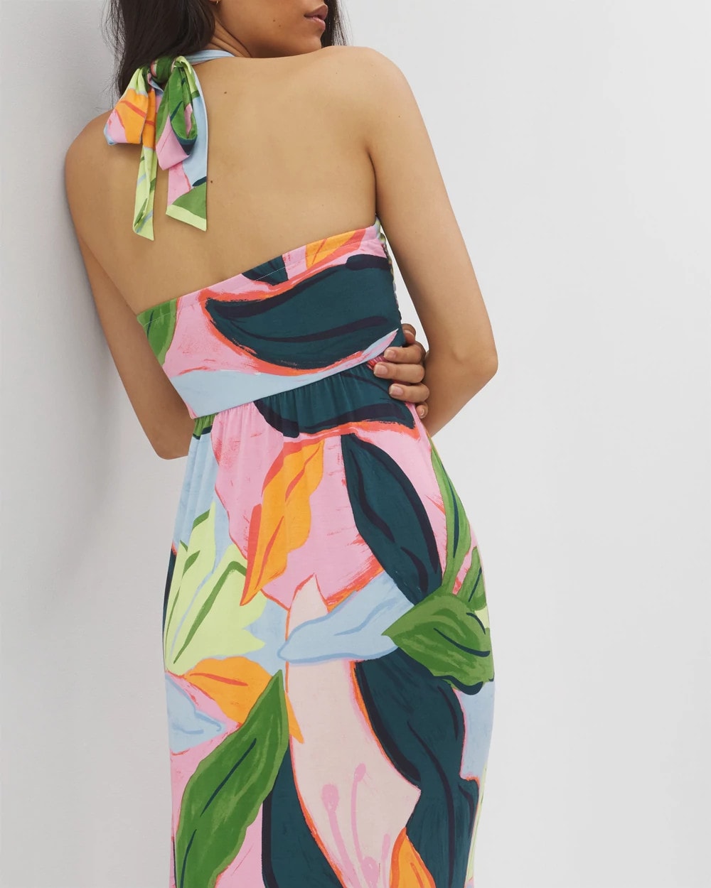 Retreat Maxi Bra Dress - FLIRTY FLORA DARK SEA | Soma Women