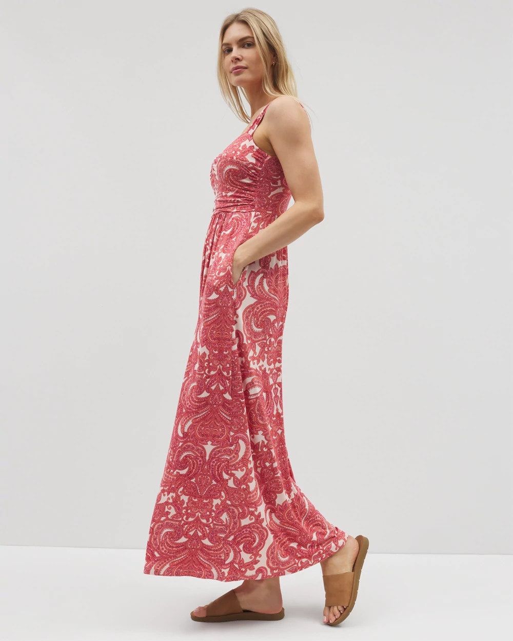 Bahia Maxi Bra Dress - SHOW OFF PAISLEY PEACH | Soma Women