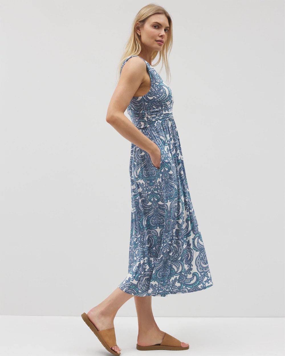 Goddess Midi Bra Dress - SHOW OFF PAISLEY COCONUT | Soma Women