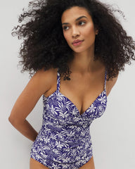 Twist Tankini Top - TROPIC TILES TRUE BLUE | Soma Women