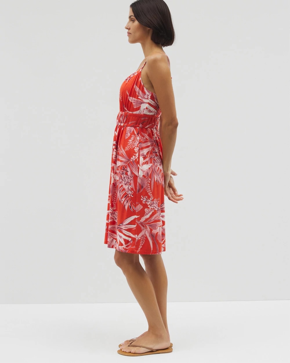 Paradiso Short Bra Dress - PALM PERFECT G GOJI BERRY | Soma Women