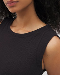 Rib Lounge Short Dress - BLACK | Soma Women