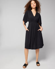 Flutter Sleeve Short Bra Dress - BLACK | Soma Women