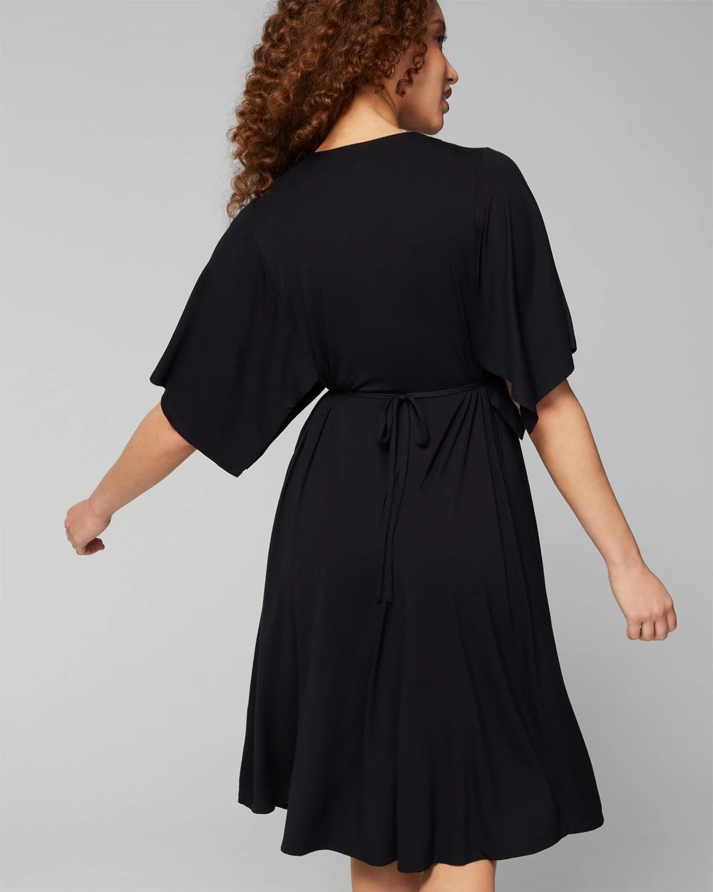 Flutter Sleeve Short Bra Dress - BLACK | Soma Women