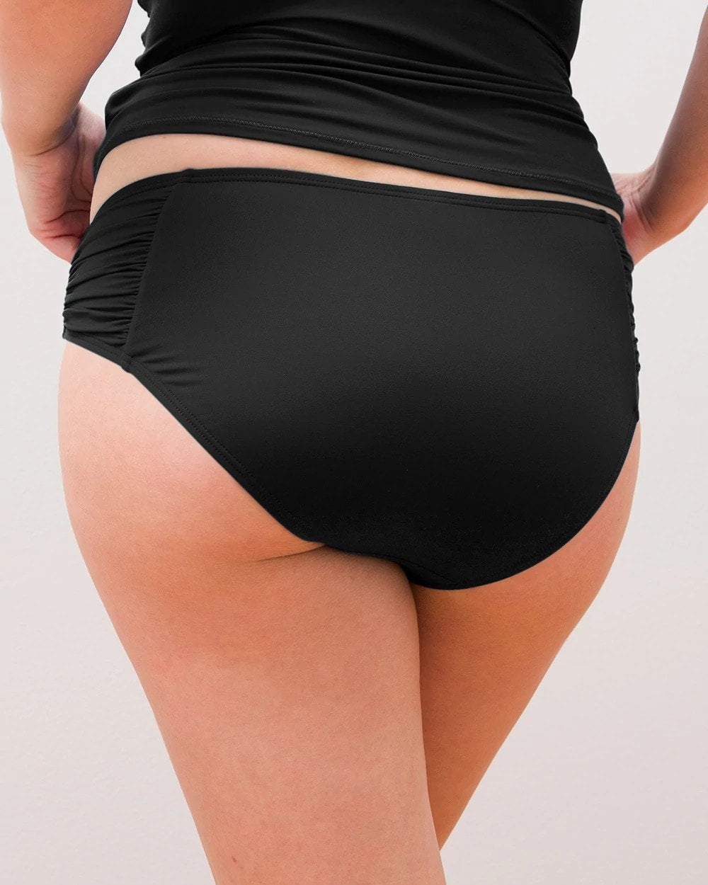 Ruched Side Bikini Bottom - BLACK | Soma Women