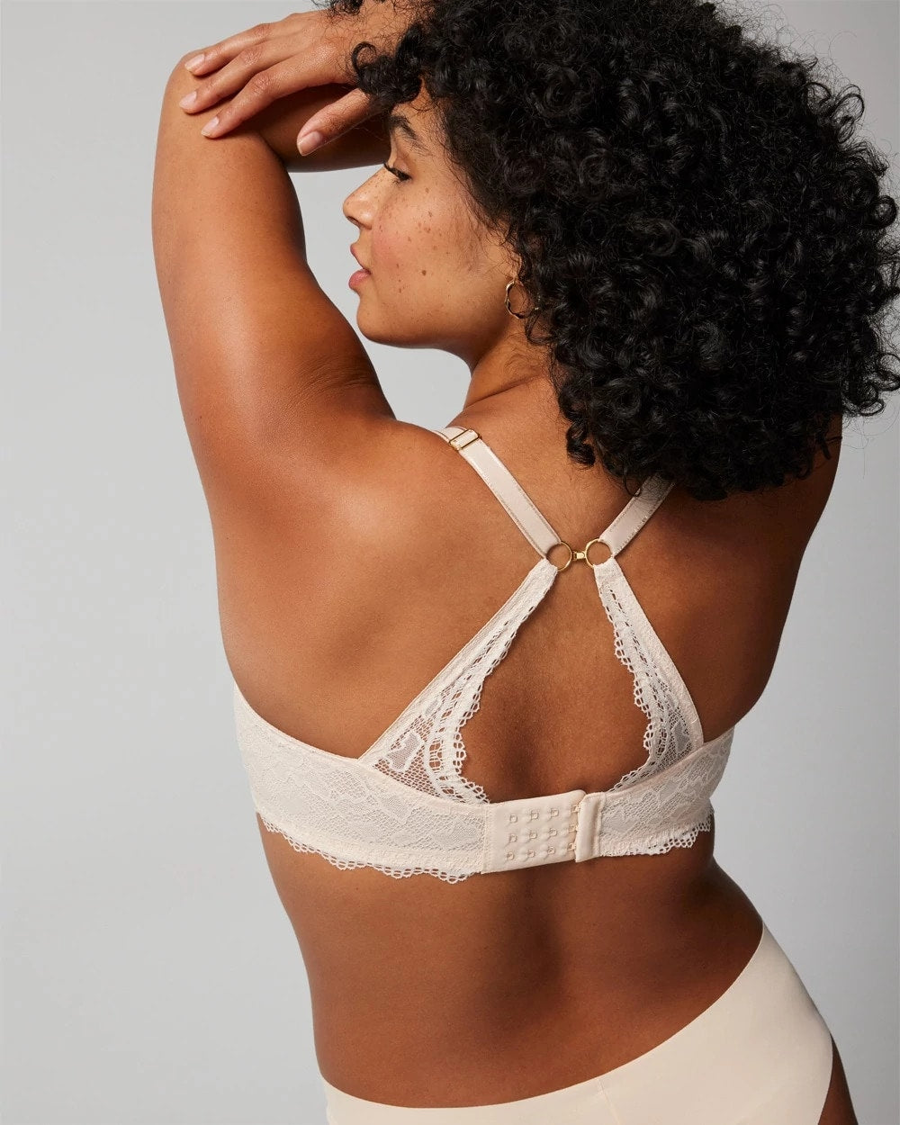 Push-Up Plunge Bra with Lace - PALE SAND | Soma Women