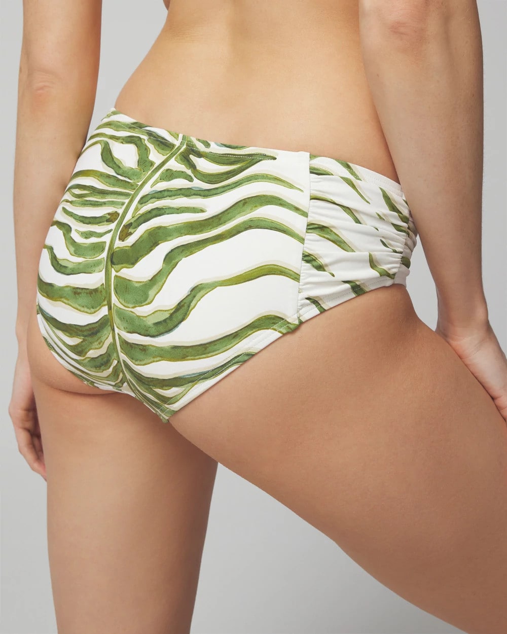 Ruched Bikini Bottoms - INTO THE GROOVE COCONUT | Soma Women