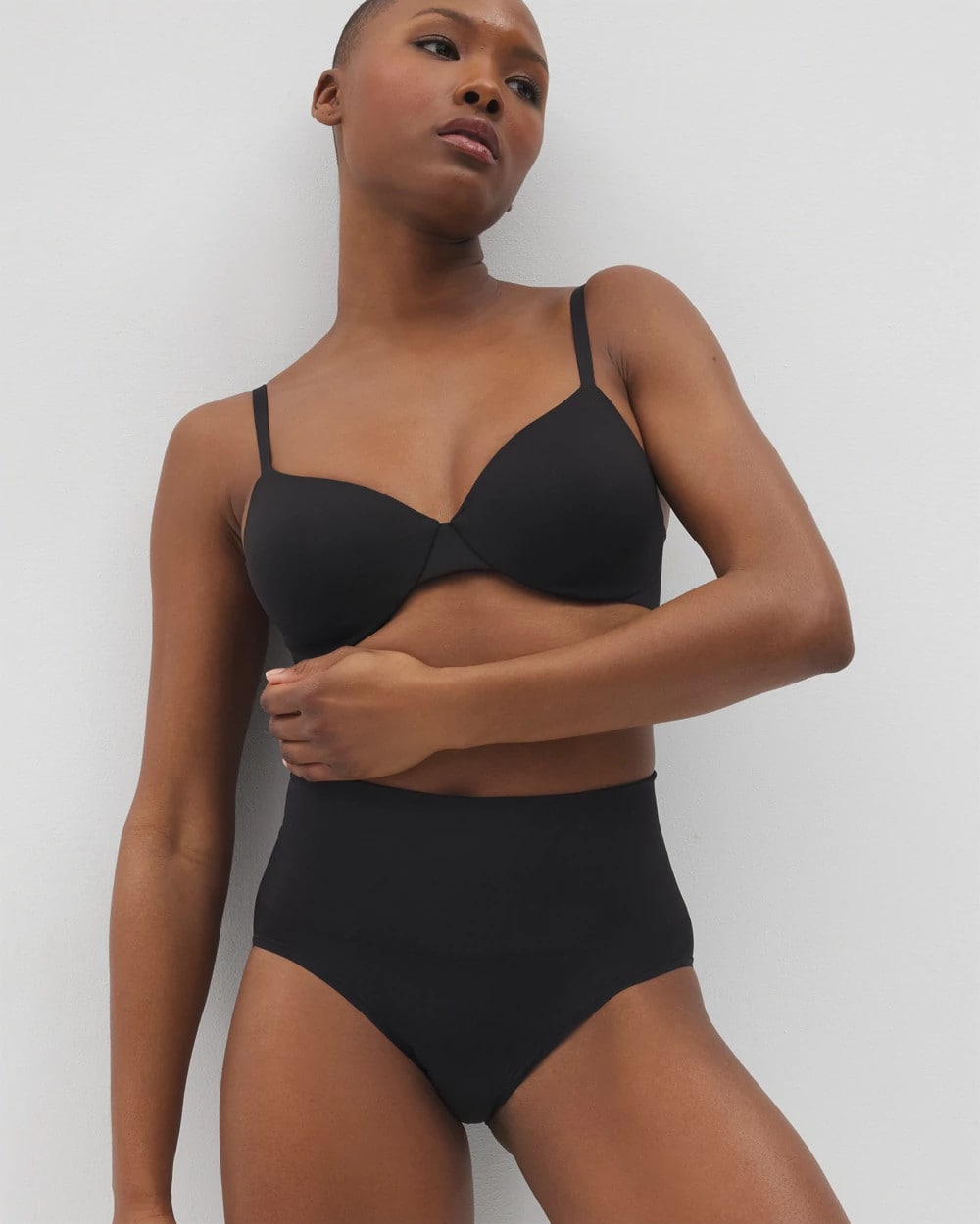 Mid-Level Shaping Seamless Brief - BLACK | Soma Women